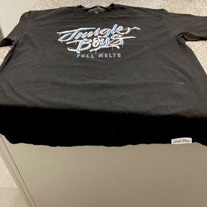 Designer men’s jungle boys full melts black T-shirt